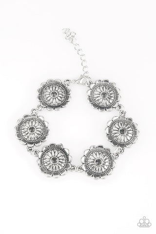 Funky Flower Child - Silver - Paparazzi