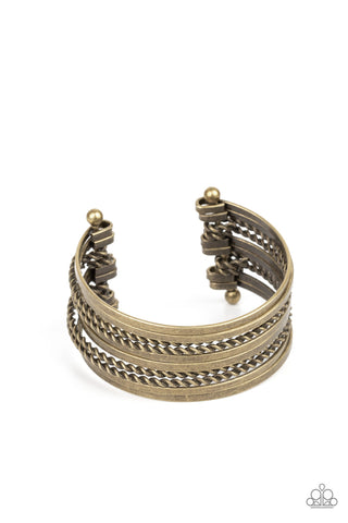 Perfectly Patterned - Brass - Paparazzi