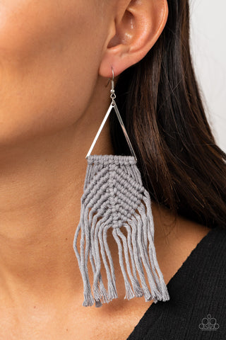 Macrame Jungle - Silver - Paparazzi