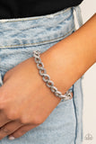 SUEDE Side to Side - Silver - Paparazzi