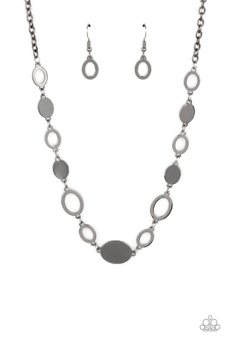Working OVAL-time - Black - Paparazzi
