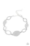 OVAL and Out - Silver - Paparazzi