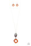 Top Of The WOOD Chain - Orange - Paparazzi