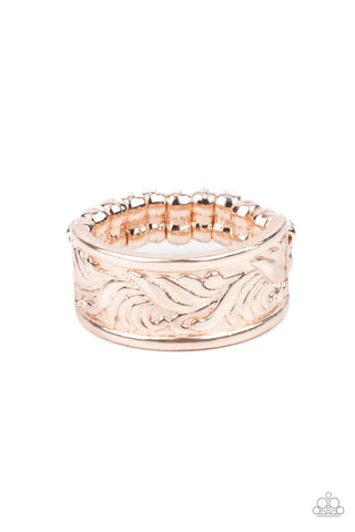 Billowy Bands - Rose Gold - Paparazzi