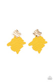 Crimped Couture - Yellow - Paparazzi