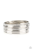 Stackable Shimmer - Silver - Paparazzi