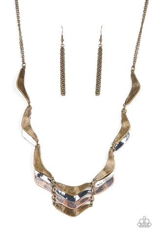 Mixed Metal Mecca - Brass - Paparazzi