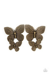 Blushing Butterflies - Brass - Paparazzi