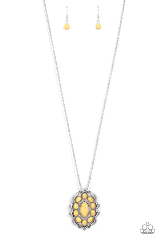 Mojave Medallion - Yellow - Paparazzi