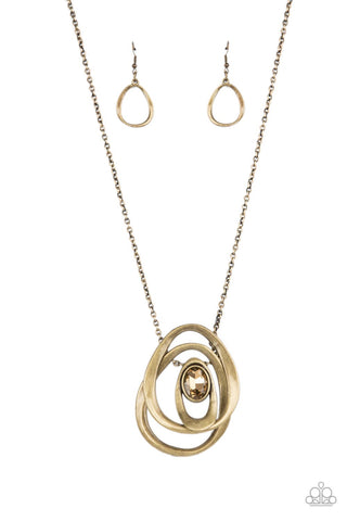 Luminous Labyrinth - Brass - Paparazzi