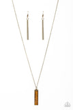 Set in GEMSTONE - Brass - Paparazzi