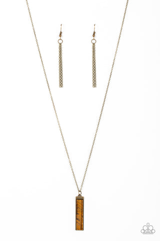 Set in GEMSTONE - Brass - Paparazzi