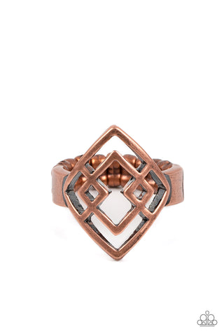 Diamond Duo - Copper - Paparazzi