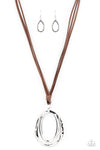 Long OVAL-due - Brown - Paparazzi