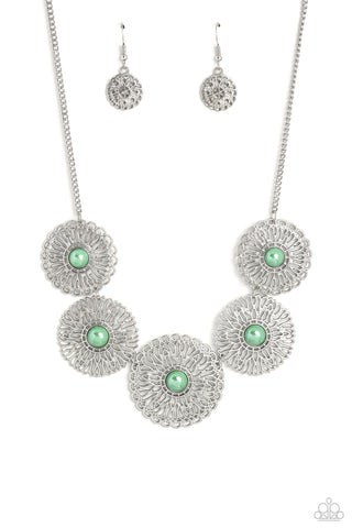 Chrysanthemum Craze - Green - Paparazzi