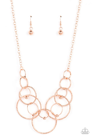 Encircled in Elegance - Copper - Paparazzi