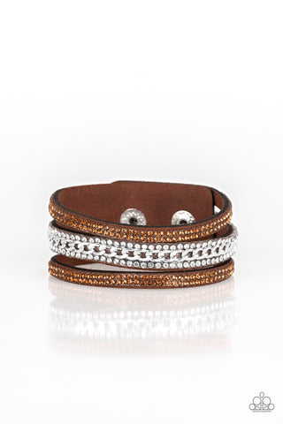 Rollin’ In Rhinestones - Brown - Paparazzi